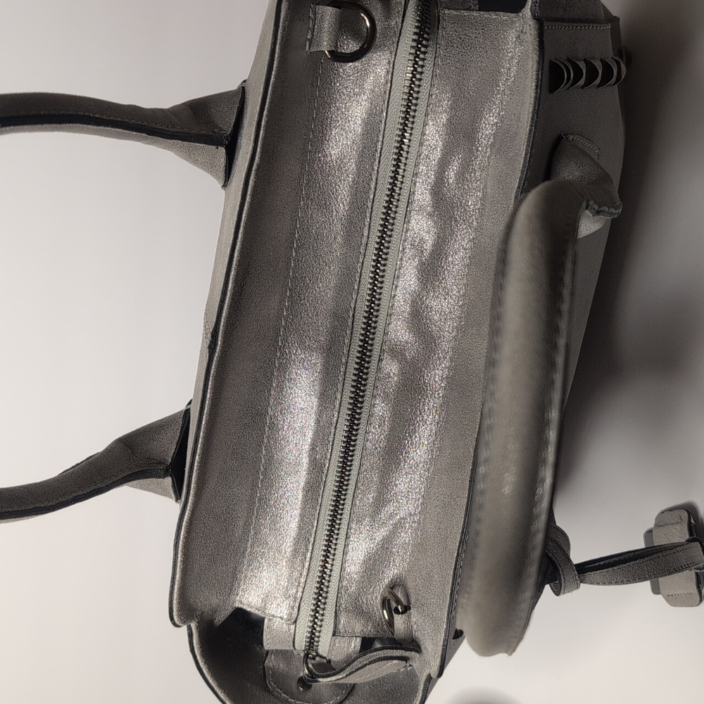 Kennel & Schmenger Silver Studded Satchel - Picture 8 of 13